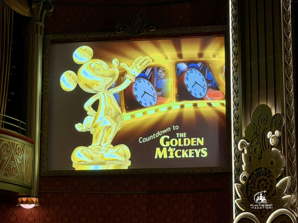 The Golden Mickeys broadway show on Disney Dream