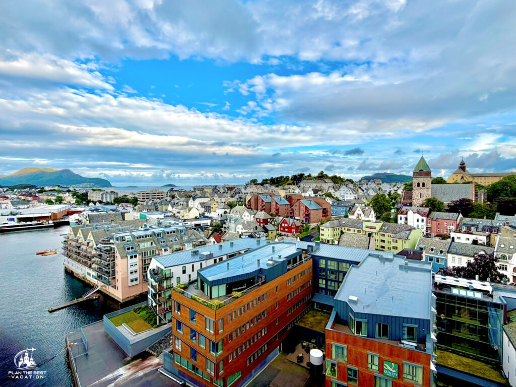 alesund norway view from our cruise ship