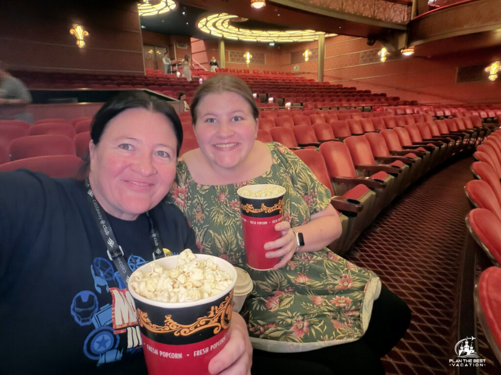 disney concierge get in theatre first with free popcorn