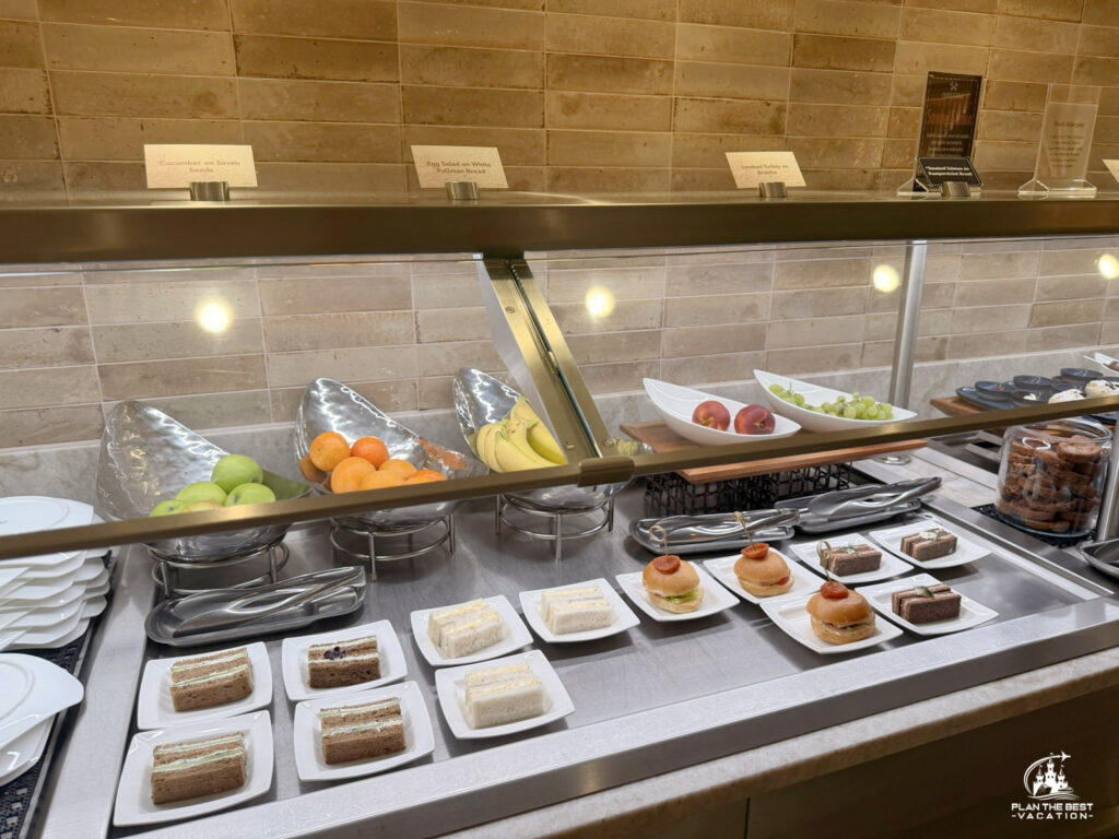 disney concierge mid afternoon food little sandwiches cookies scones treats fruit