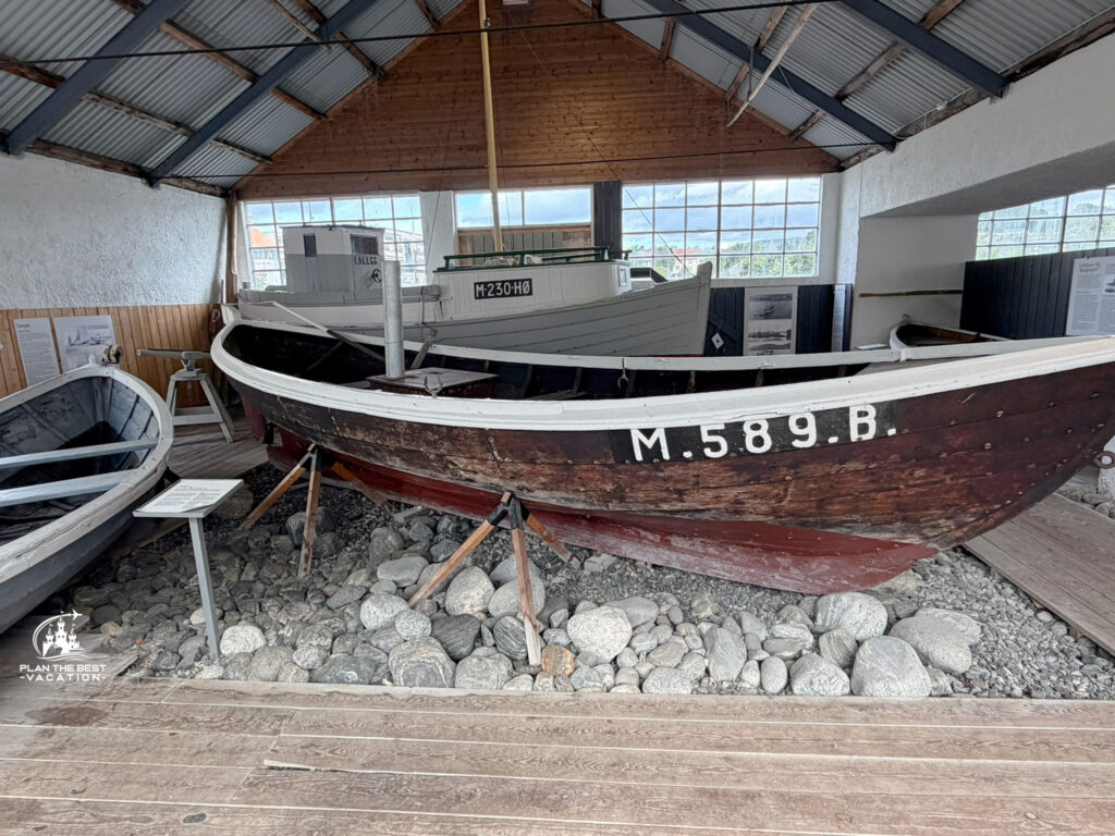 explore many boats at sunnmore museum alesund norway