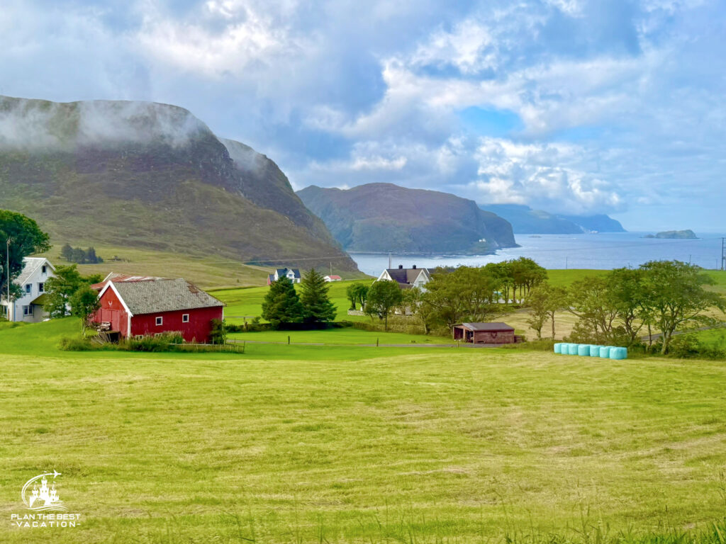 green pastures in maloy norway