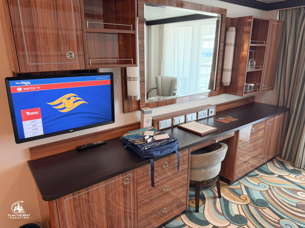 upgraded look to concierge stateroom