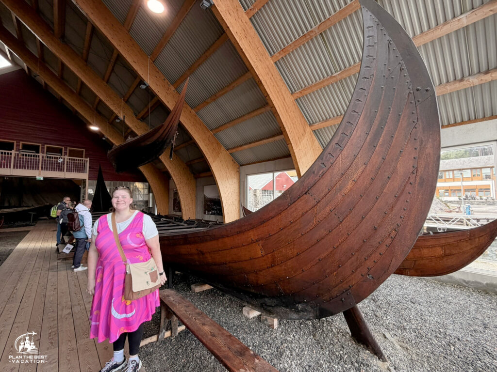 viking ship in sunnmore museum alesund norway
